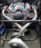 t6 billet turbo flange stainless garrett